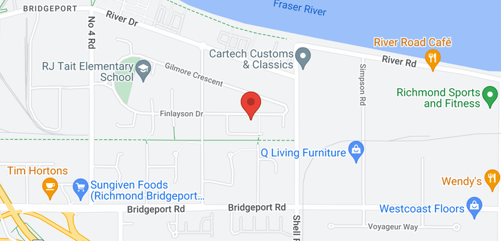 map of 10760 FINLAYSON DRIVE